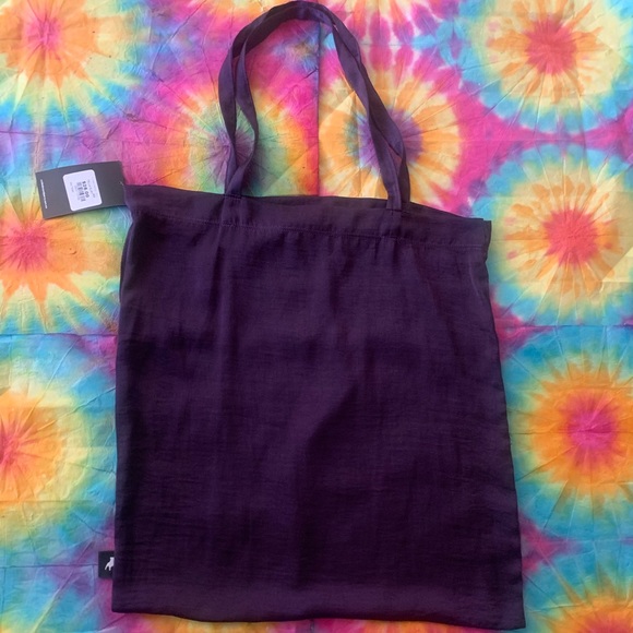 Solid dark Purple reusable bag - Picture 2 of 3